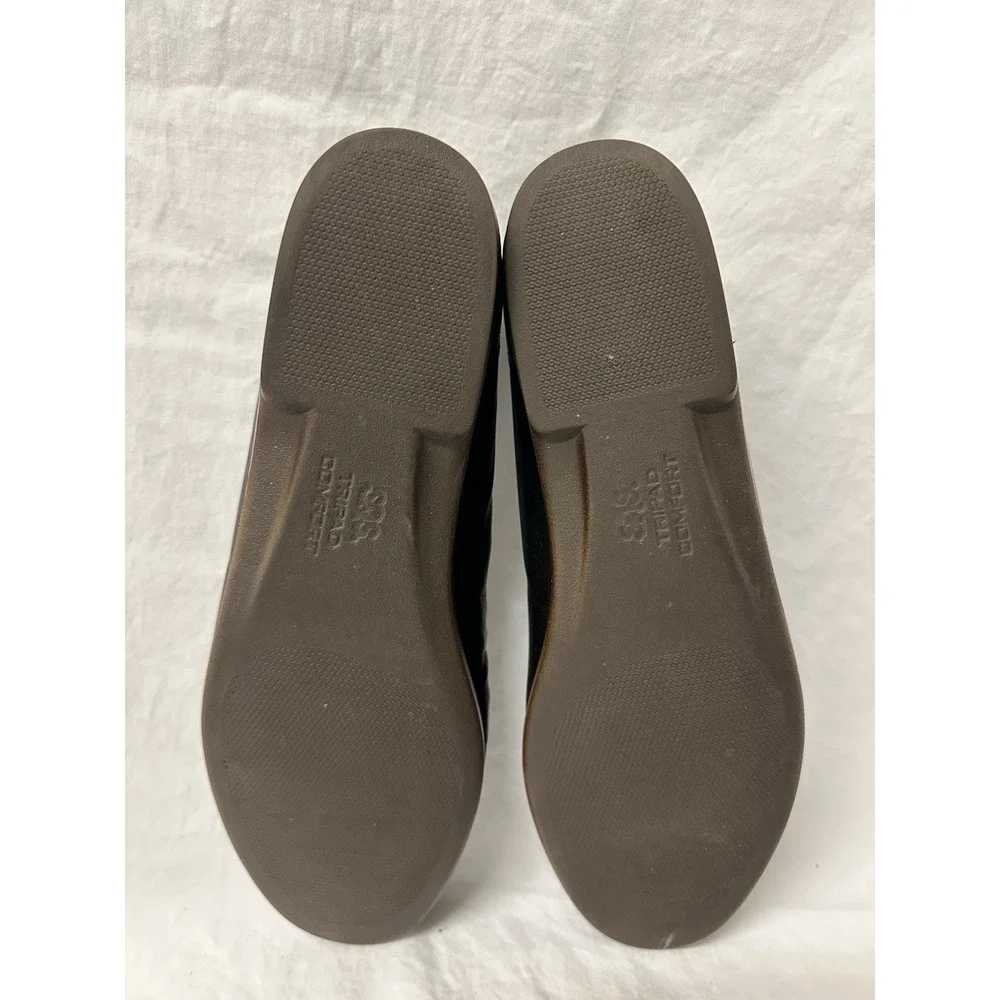 SAS Tripad Comfort Shoes Womens 10.5 Black Leather Penny Loafers Mocs